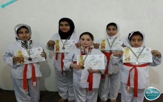 دختران بابلی فاتح مسابقات قهرمانی کاراته مازندران