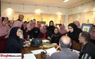 افتتاح نمایشگاه آثار خوشنویسان شهرستان نور در زادروز نیما
