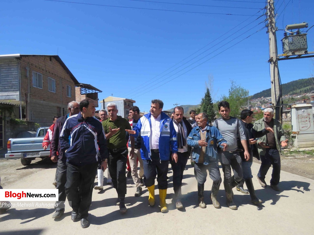 حضور استاندار مازندران در مناطق سیل‌زده سوادکوه